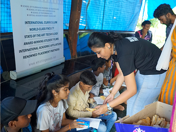 WWI Founders' day celebration with kids from an NGO